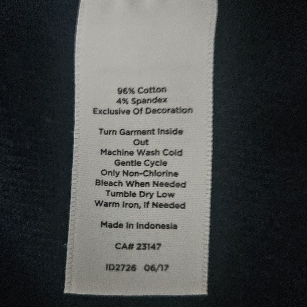 TALBOTS Pink & Green Tattersall Plaid Navy Fleece Field Jacket | SZ L - Picture 16 of 16